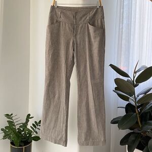 Sundance Women’s Cotton Linen Wide Lag Flare Striped pants, Size 6